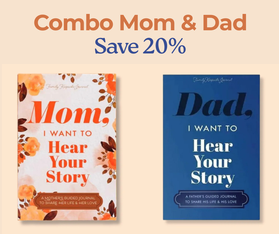 Combo "Mom & Dad, I love to hear your story" Perfect Gifts For Your Parents Save 20%