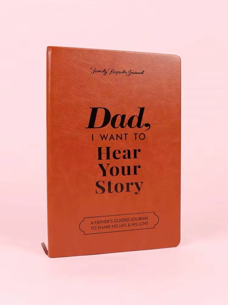 "Dad/Mom, I want to hear your stories" A beautiful heirloom book, a perfect gift for mom or dad.