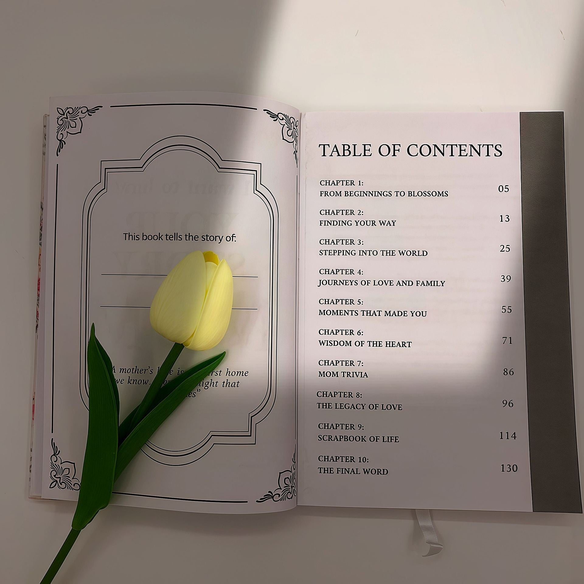 "Dad/Mom, I want to hear your stories" A beautiful heirloom book, a perfect gift for mom or dad.