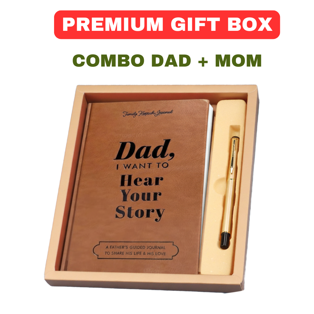 Combo "Mom & Dad, I love to hear your story" Perfect Gifts For Your Parents Save 20%