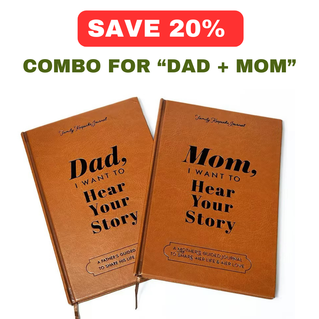 Combo "Mom & Dad, I love to hear your story" Perfect Gifts For Your Parents Save 20%